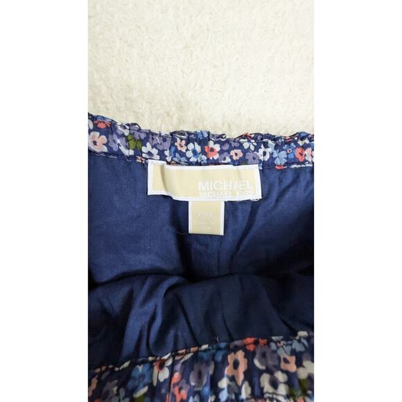 MICHAEL MICHAEL KORS Floral Ruffle Off The Shoulder Crop Top XXL - Picture 4 of 7